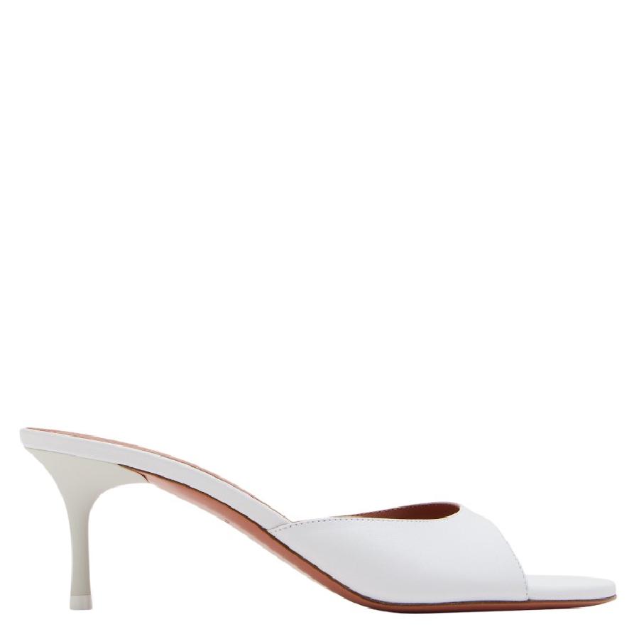 Amina Muaddi Jeanne Leather Slippers by AMINA MUADDI