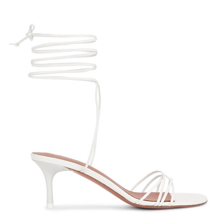 Amina Muaddi Lori Lace Up 60 Sandals by AMINA MUADDI