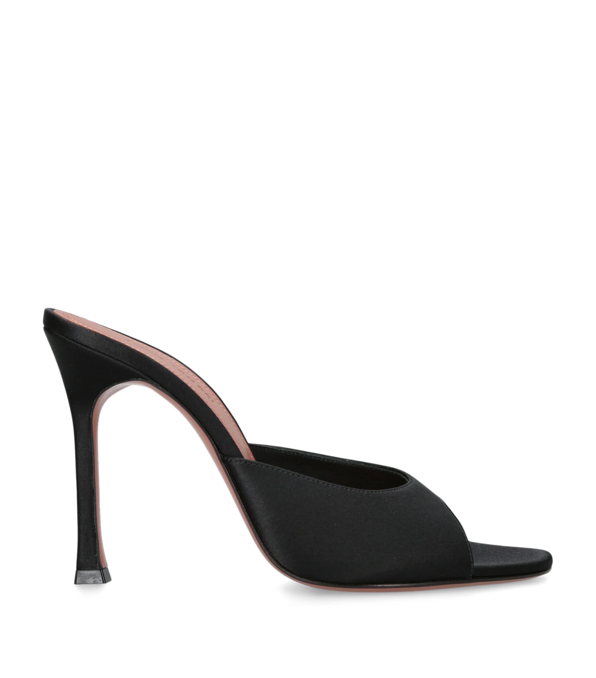Amina Muaddi Satin Alexa Mules 105 by AMINA MUADDI
