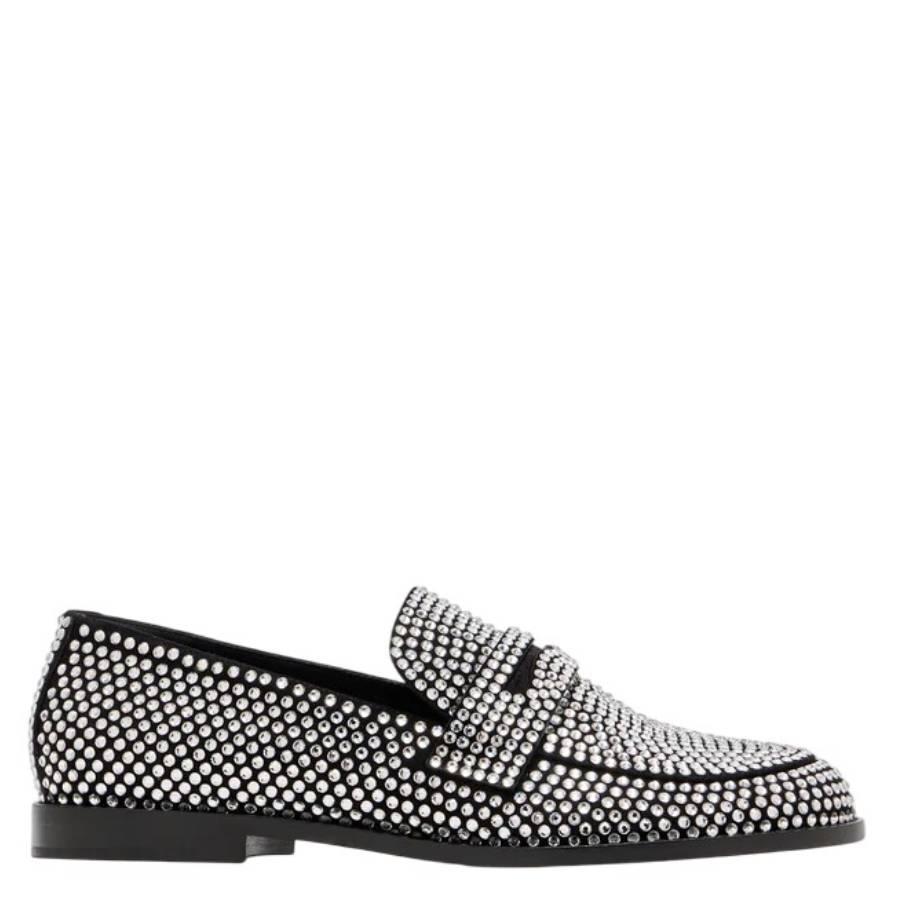 Amina Muaddi Tilda Crystal Loafers by AMINA MUADDI