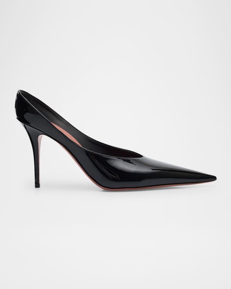 Anok Patent Leather Mule Pumps by AMINA MUADDI