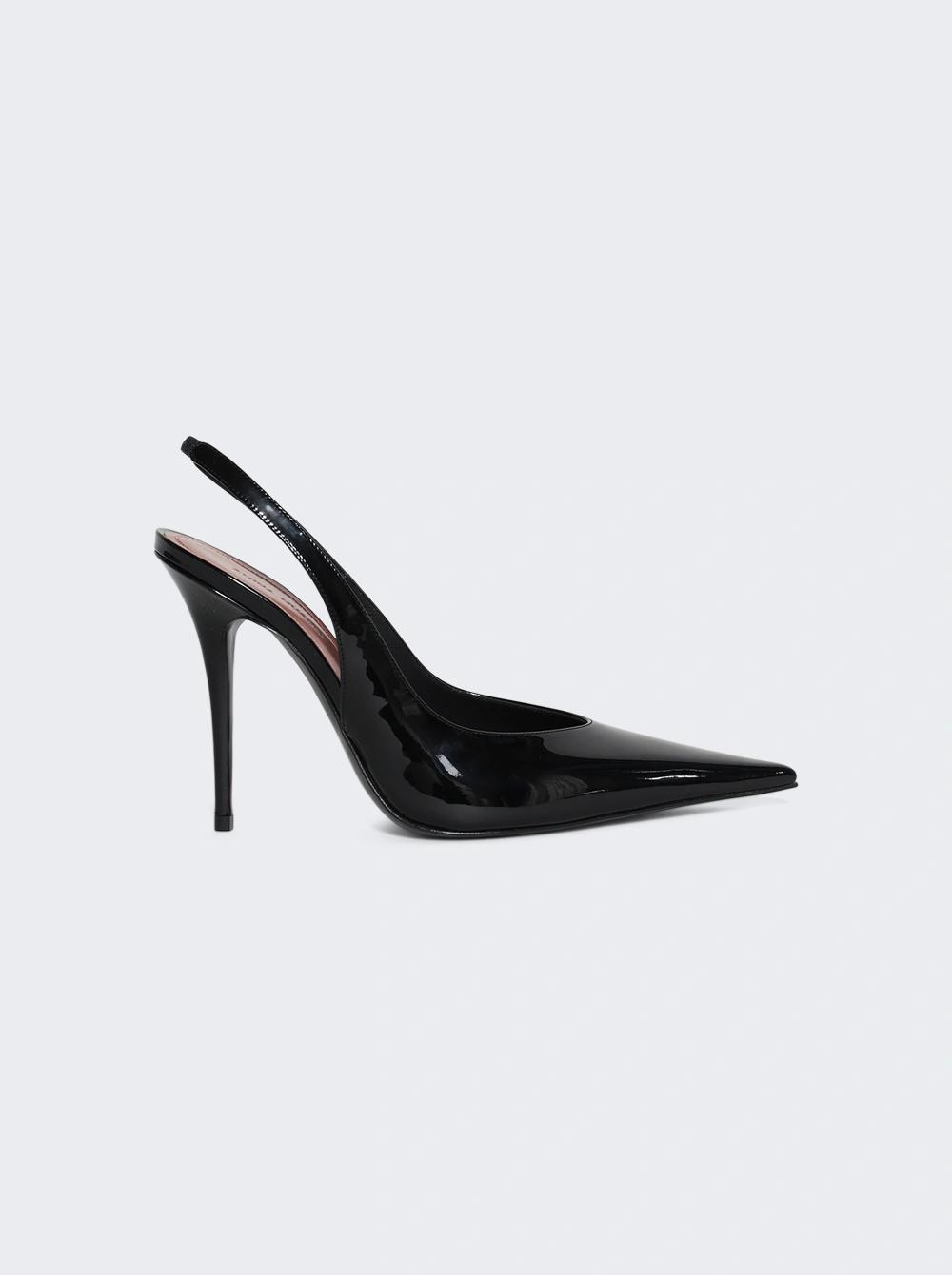 Anok Sling Pump Black Patent  | The Webster by AMINA MUADDI