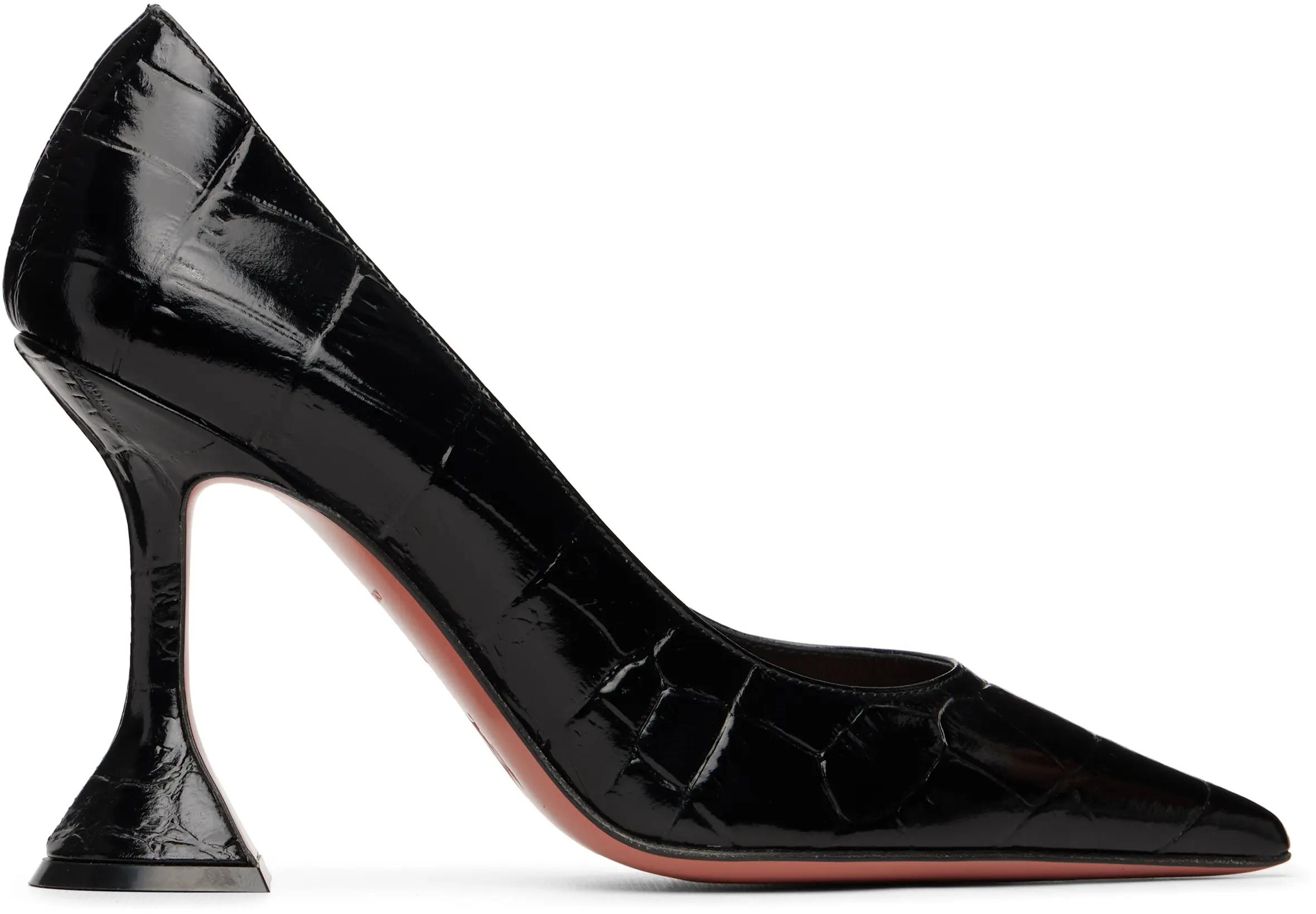 Black Ami Pump 95 Heels by AMINA MUADDI