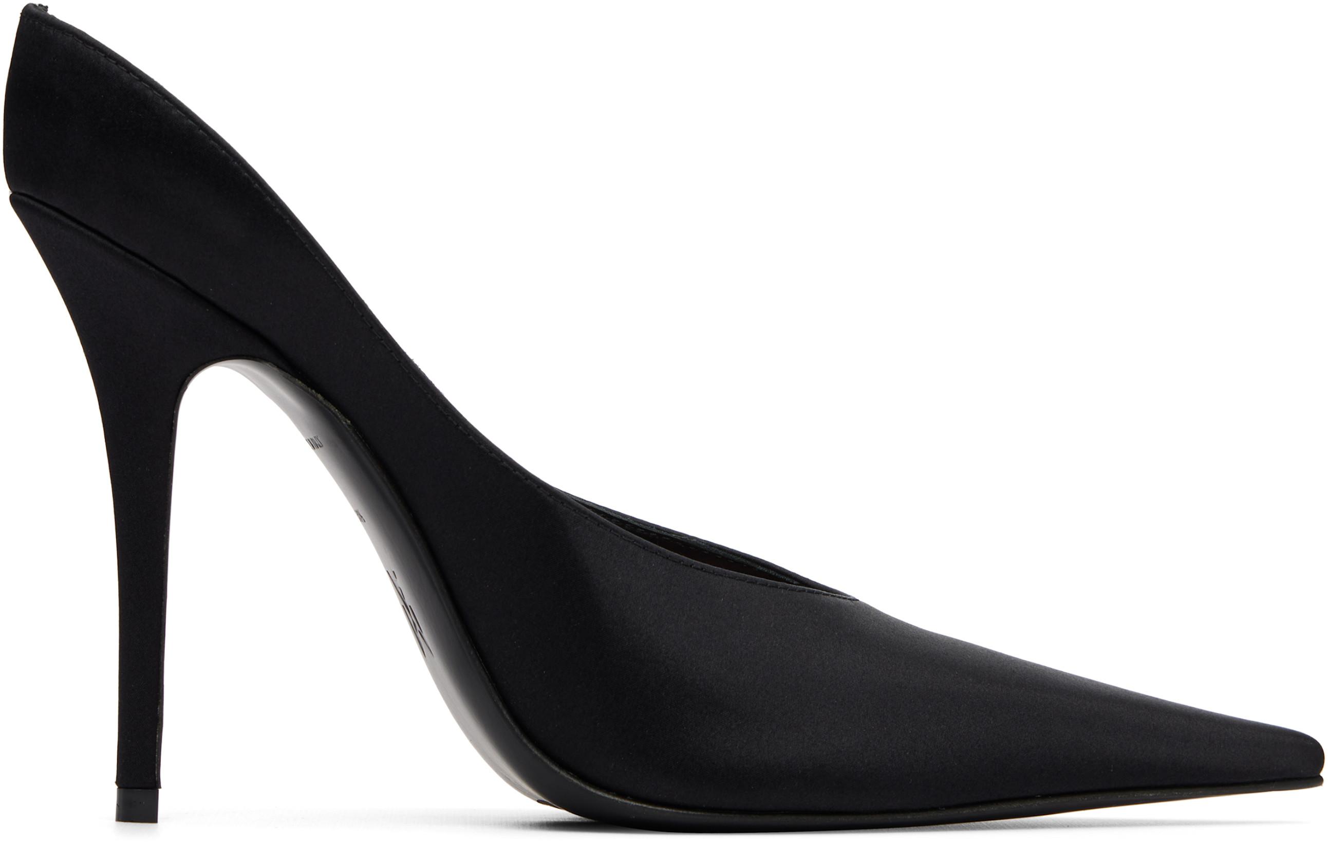 Black Anok Mule 105 Heels by AMINA MUADDI