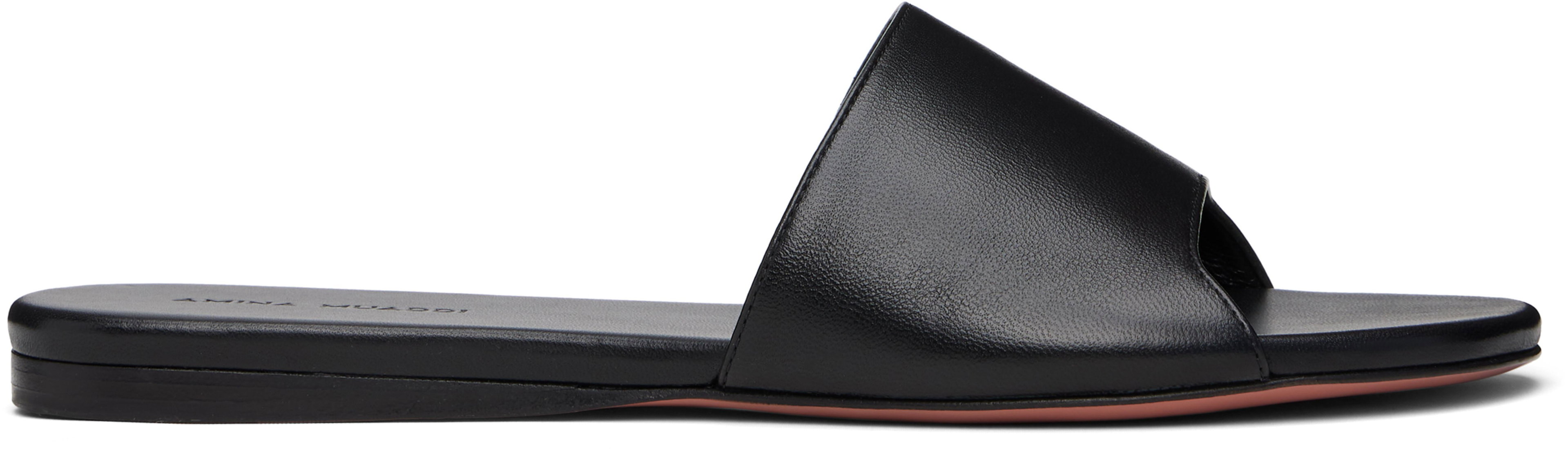 Black Bianca Sandals by AMINA MUADDI
