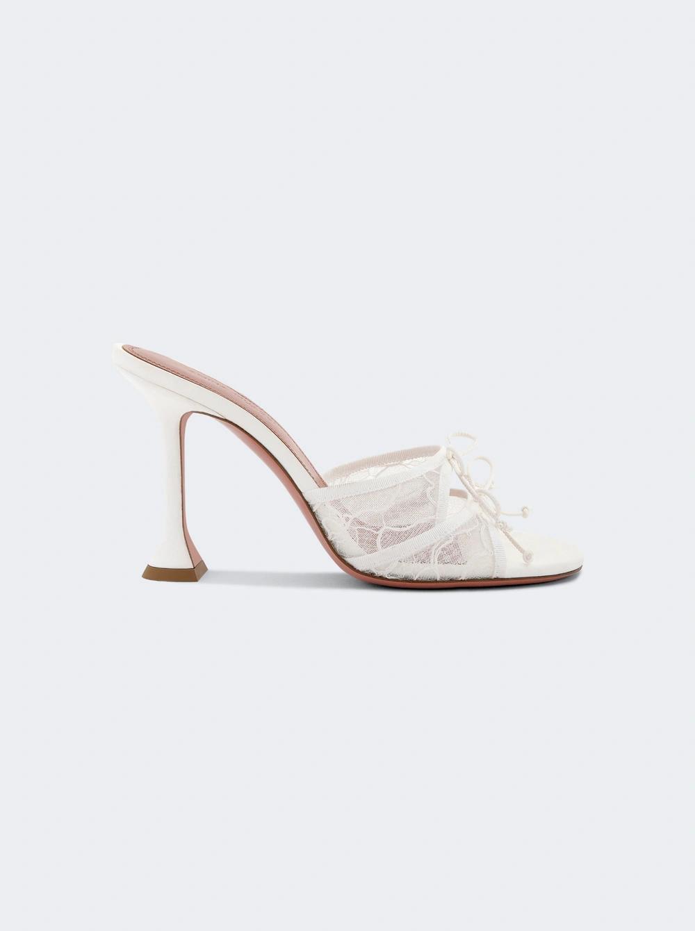 Eleonora Slipper Mule Ivory Lace  | The Webster by AMINA MUADDI