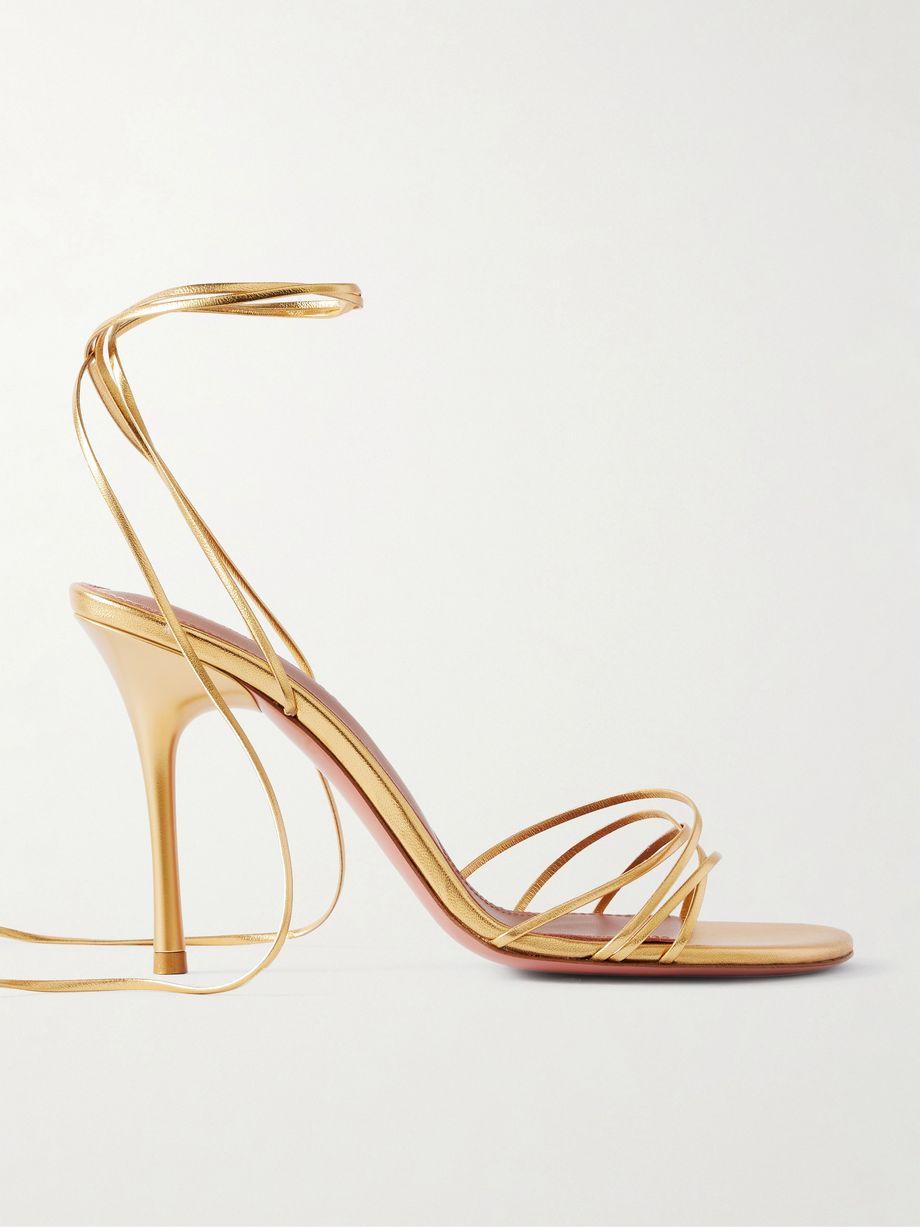 Lori metallic leather sandals by AMINA MUADDI