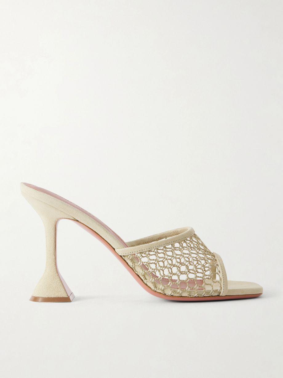 Lupita 95 mesh suede sandals by AMINA MUADDI