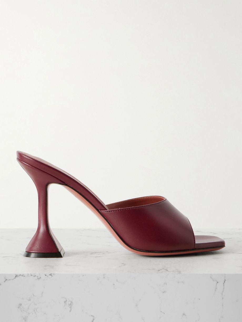 Lupita leather mules by AMINA MUADDI