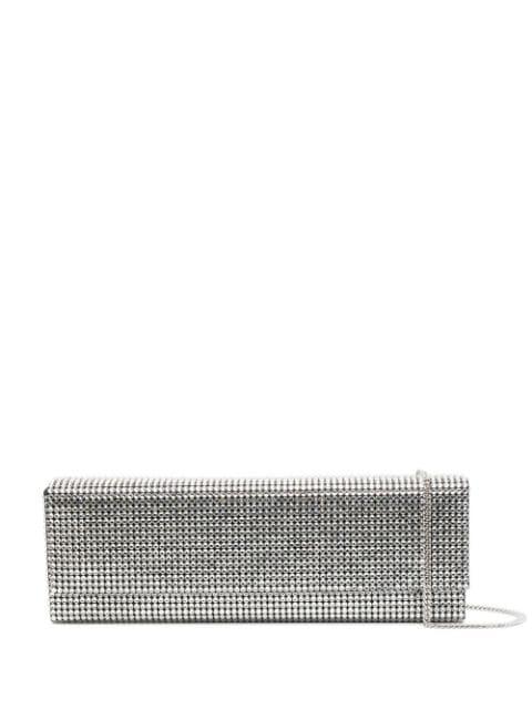 Paloma crystal-embellished clutch bag by AMINA MUADDI