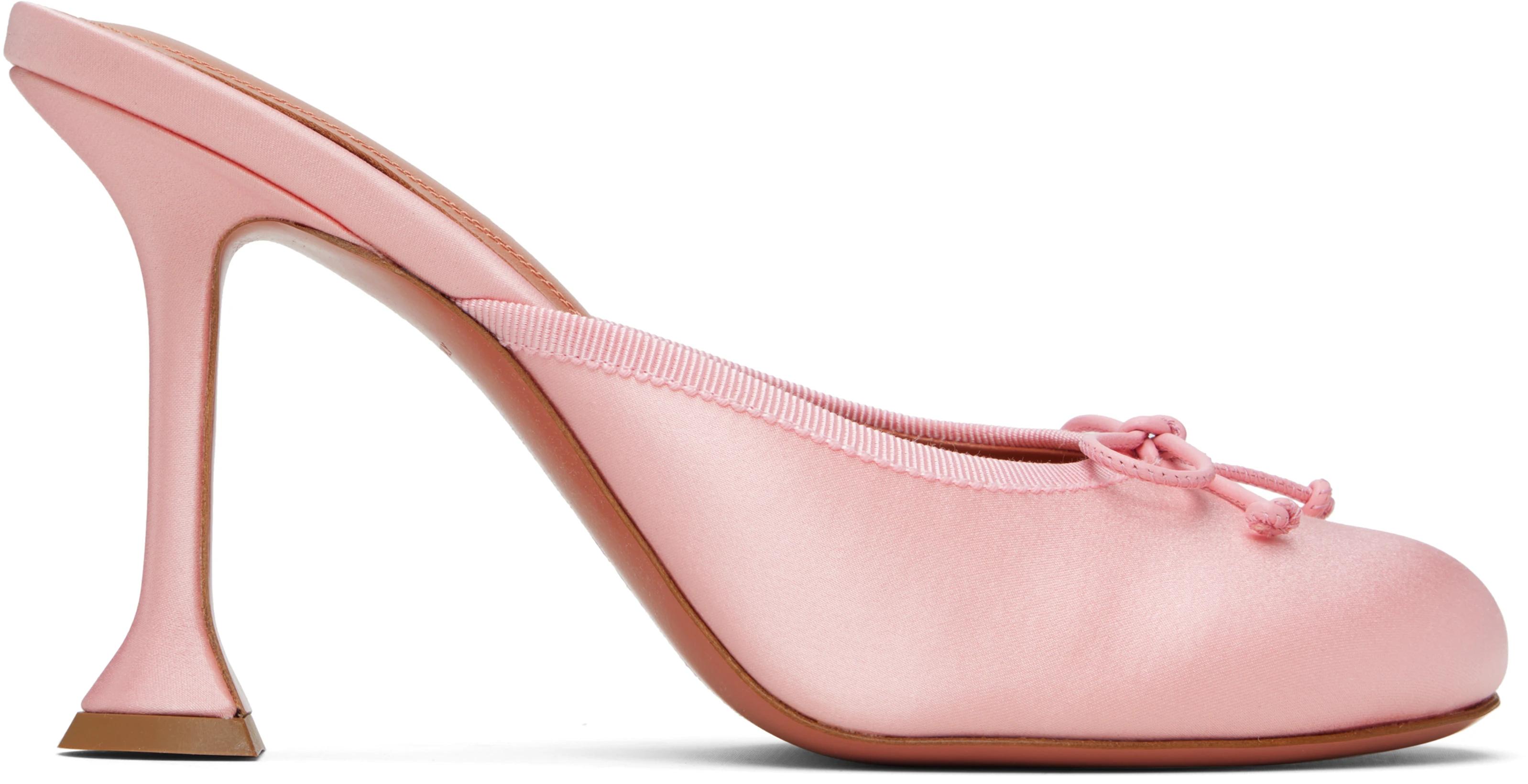 Pink Lila Slipper 95 Heels by AMINA MUADDI