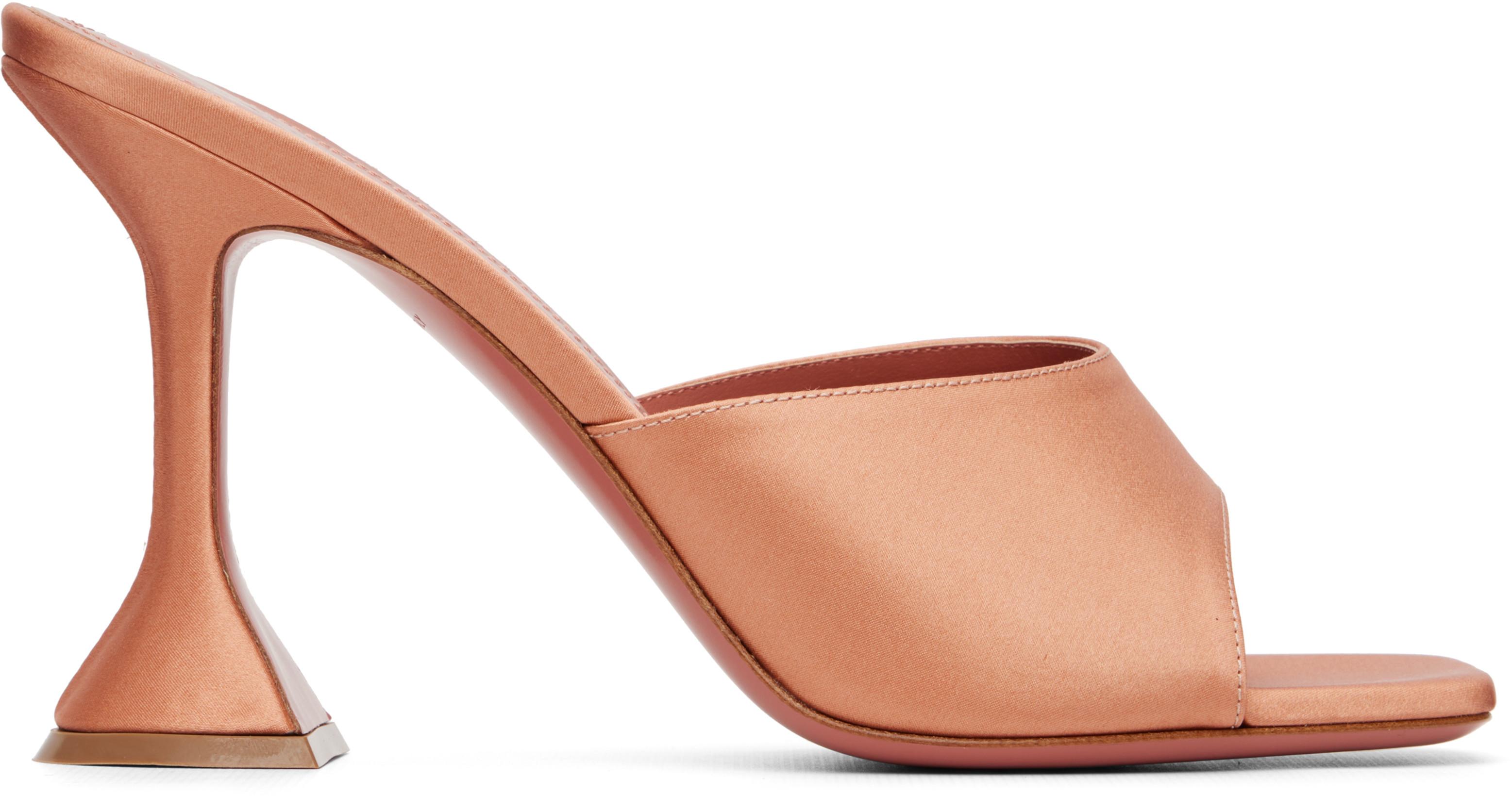 Pink Lupita Slipper 95 Heeled Sandals by AMINA MUADDI