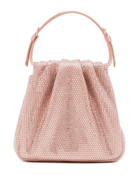 Vittoria crystal-embellishment ruffled mini bag by AMINA MUADDI