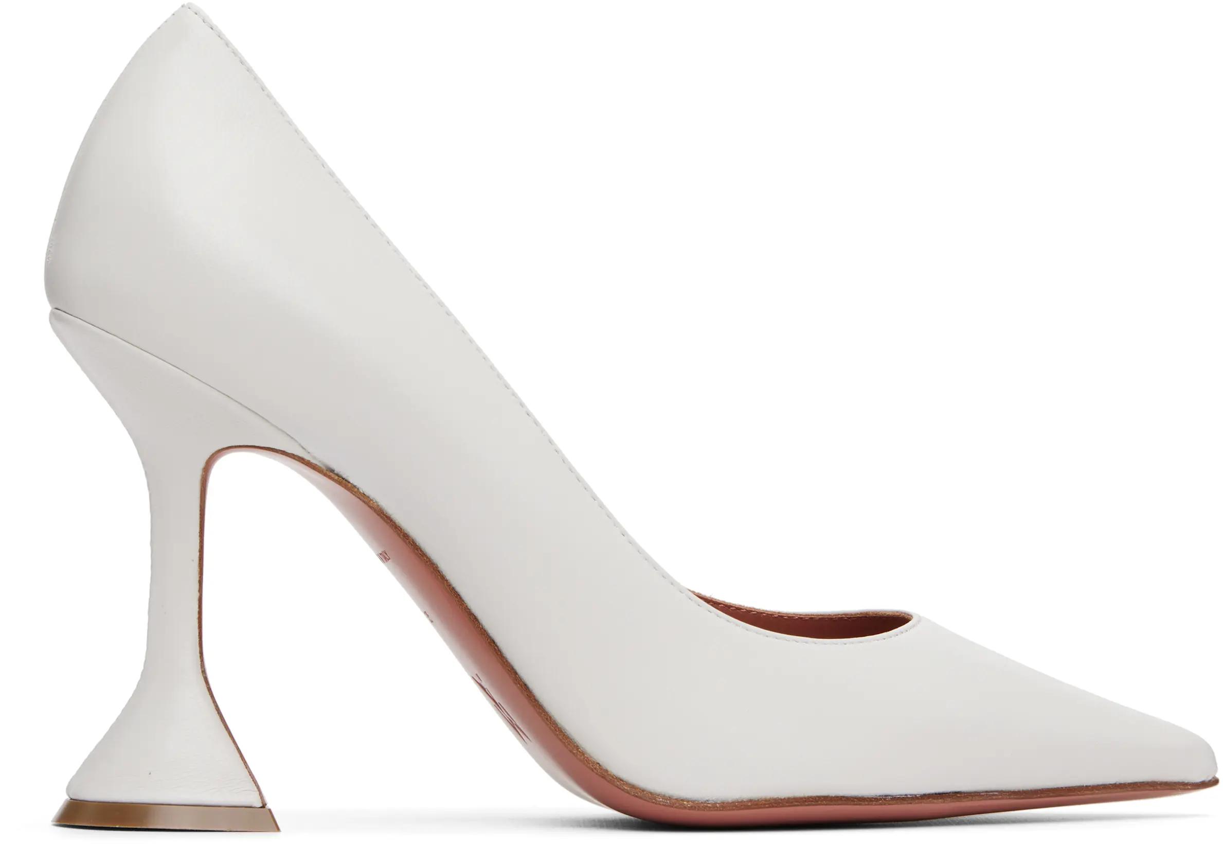 White Ami 95 Heels by AMINA MUADDI