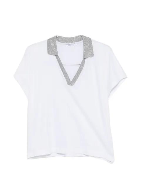 glitter-trim T-shirt by AMINA RUBINACCI