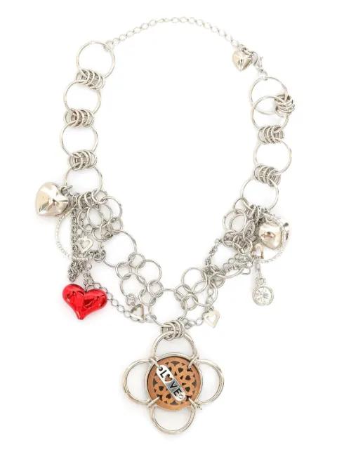 statement-pendants necklace by AMIR SLAMA BIJOUX