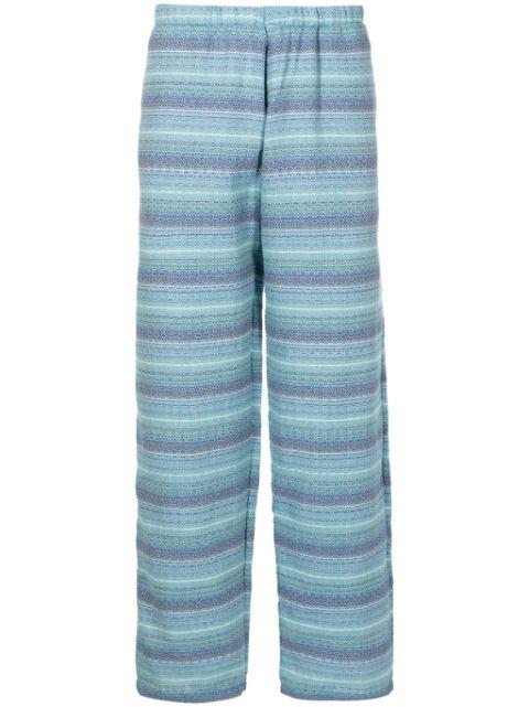 striped jacquard trousers by AMIR SLAMA