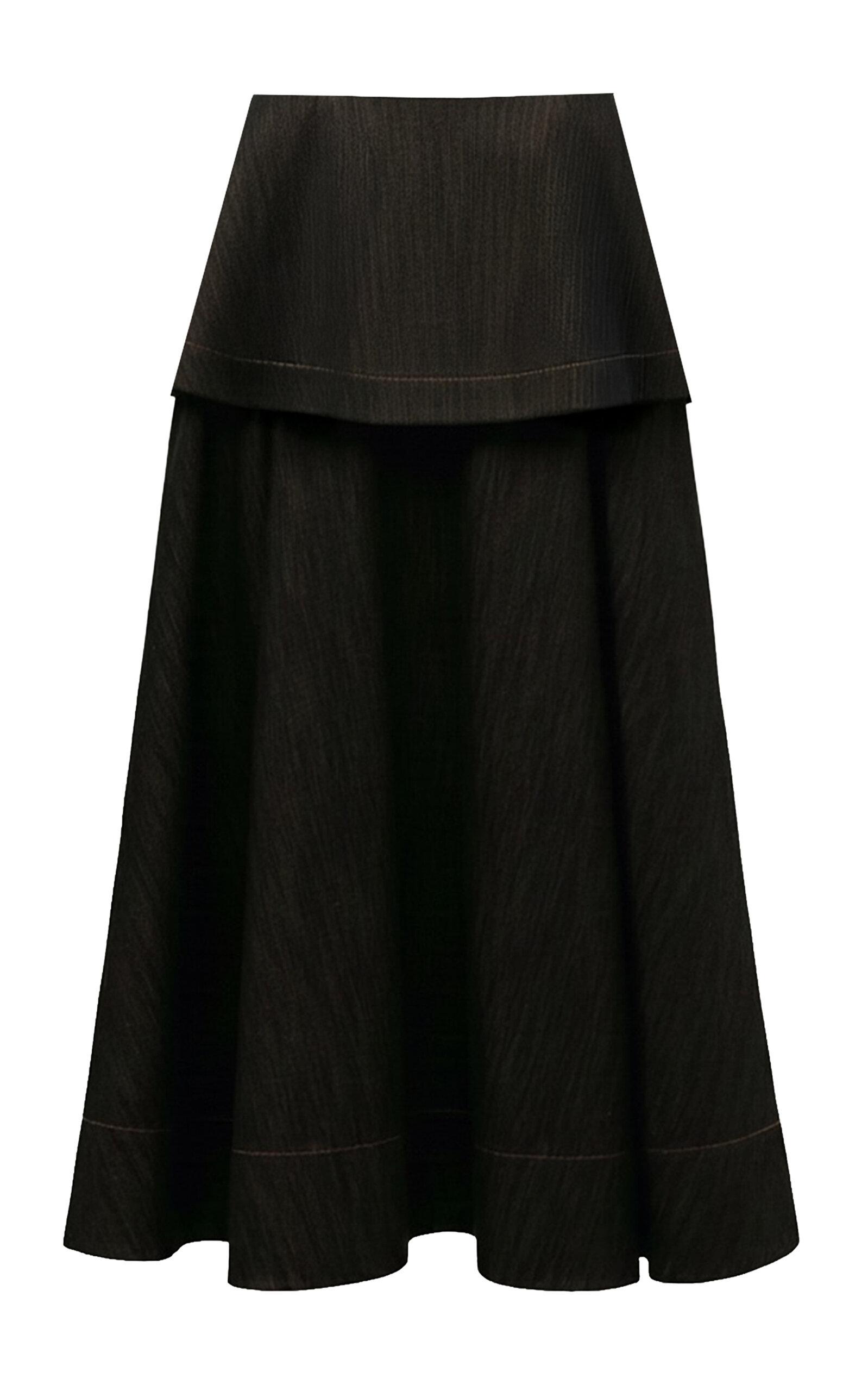 Amir Taghi Anna Cotton-Linen Twill Skirt - Moda Operandi by AMIR TAGHI