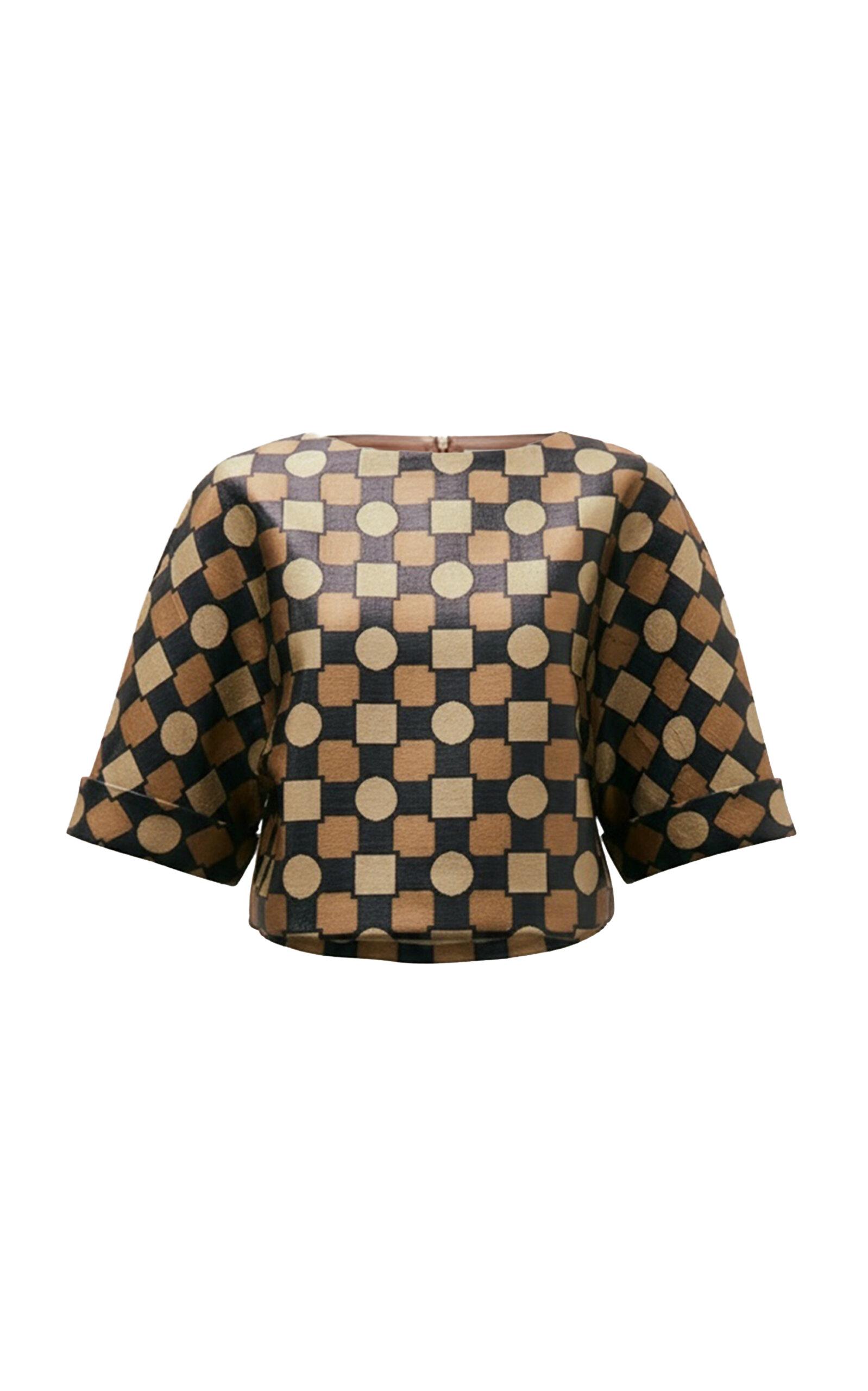 Amir Taghi Courtney Raffia Jacquard T-Shirt - Moda Operandi by AMIR TAGHI