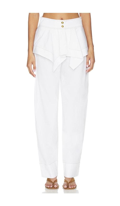 Amir Taghi Marti Pant in White by AMIR TAGHI