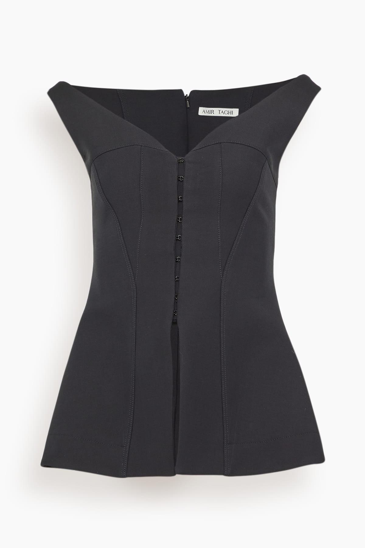 Anita Top in Black by AMIR TAGHI