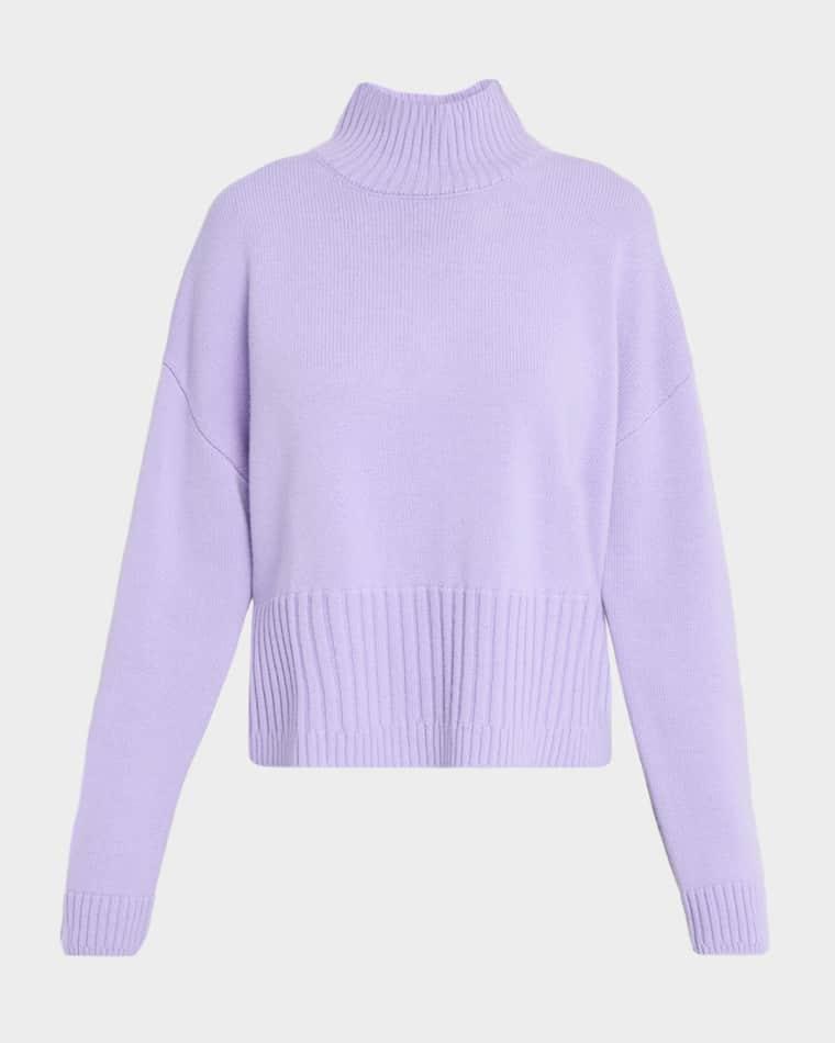 Jamie Merino Wool and Cashmere Turtleneck Sweater by AMIR TAGHI