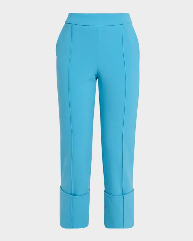 Toni Pintuck Straight-Leg Cuffed Crop Pants by AMIR TAGHI