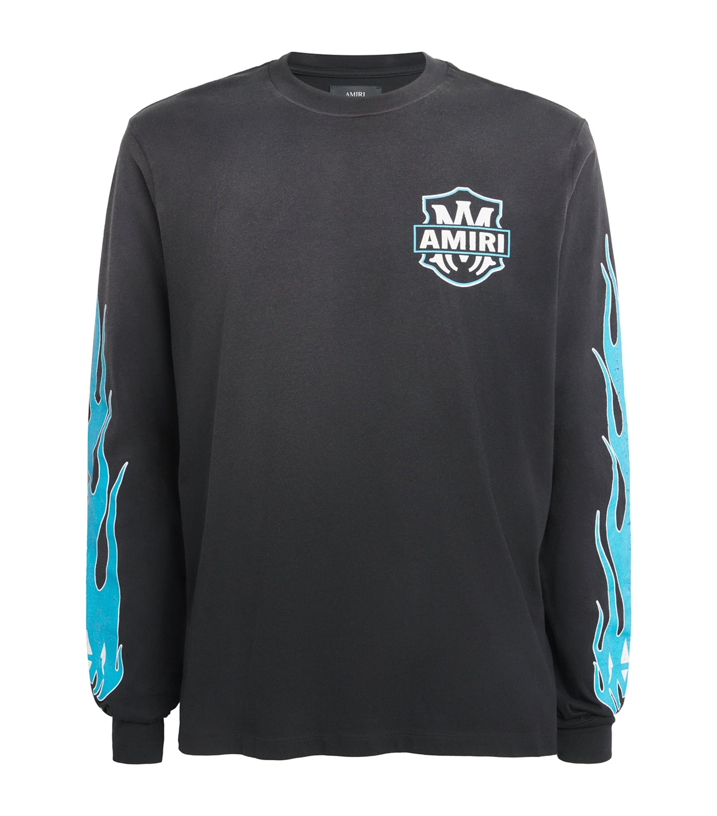 AMIRI Cotton Eagle Flames Long-Sleeve T-Shirt by AMIRI