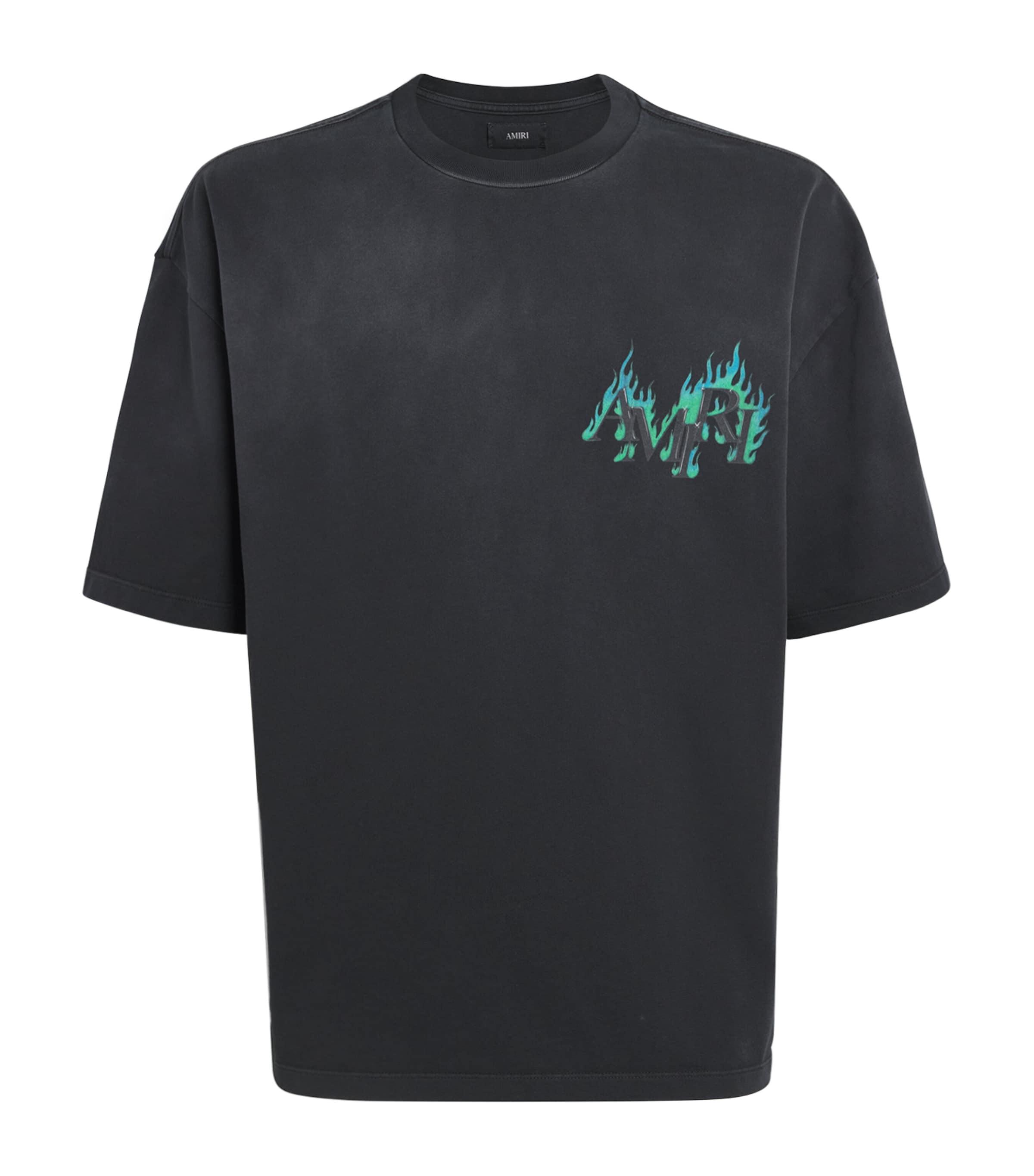 AMIRI Cotton Flame Logo T-Shirt by AMIRI