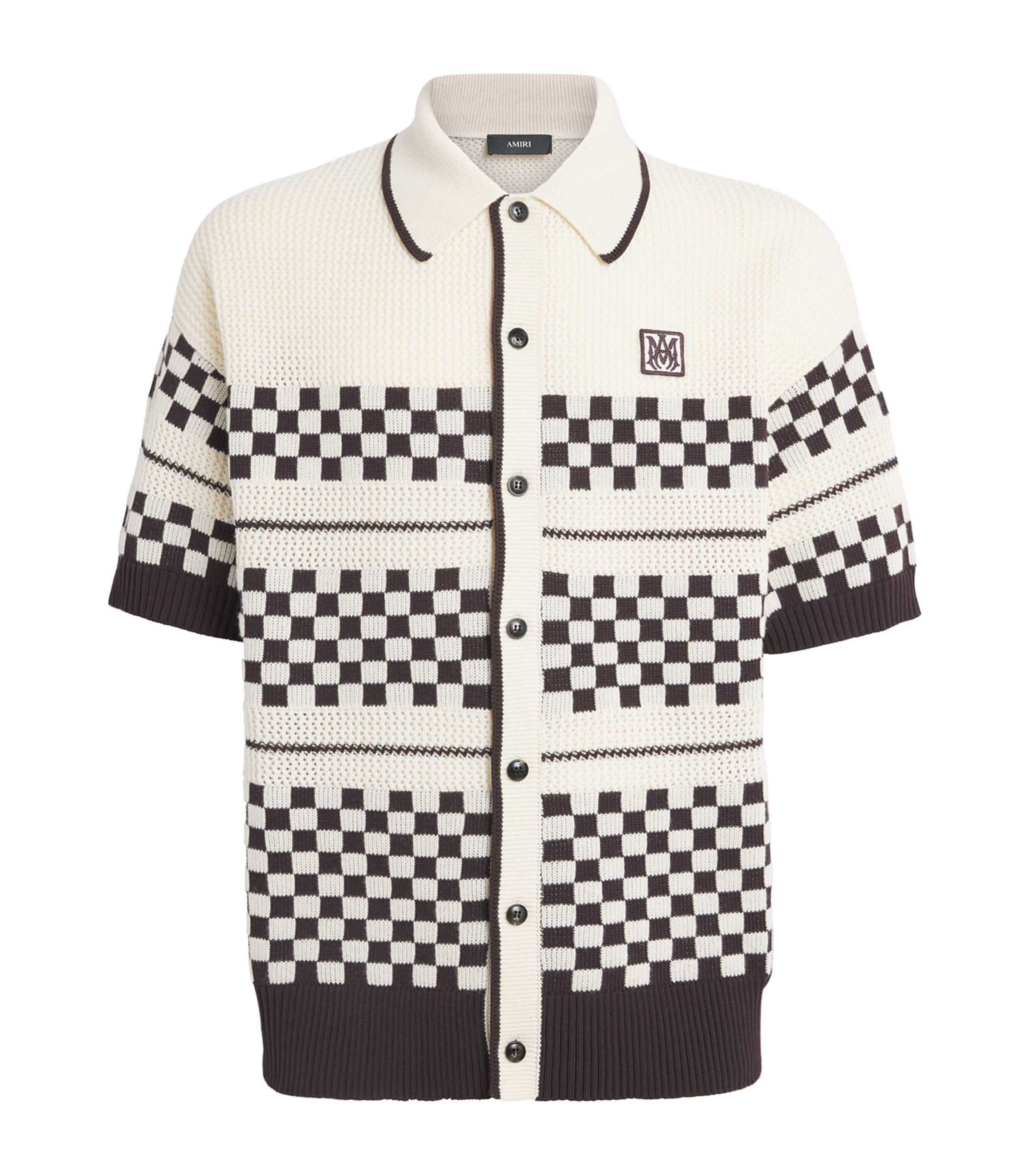 AMIRI Wool-Blend Mesh Check Shirt by AMIRI