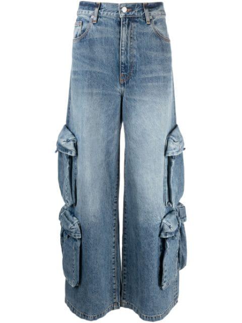 Baggy mid-rise wide-leg jeans by AMIRI