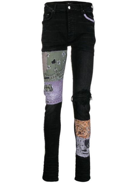Bandana Art jeans by AMIRI