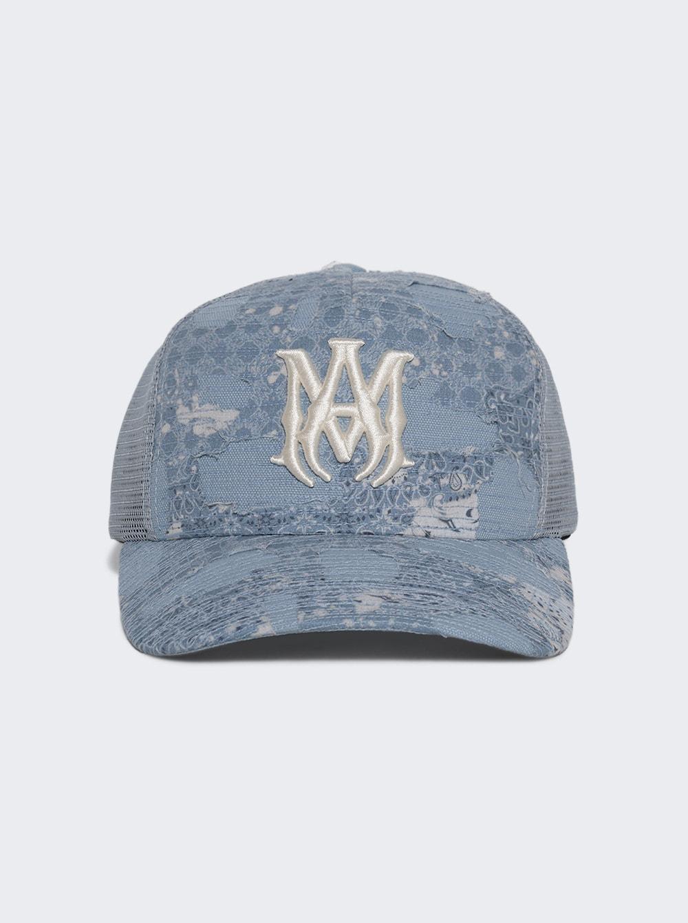 Bandana Repair Trucker Hat Ashley Blue  | The Webster by AMIRI