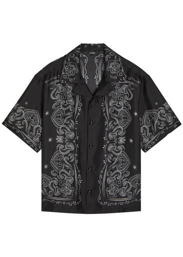 Bandana-print silk shirt by AMIRI
