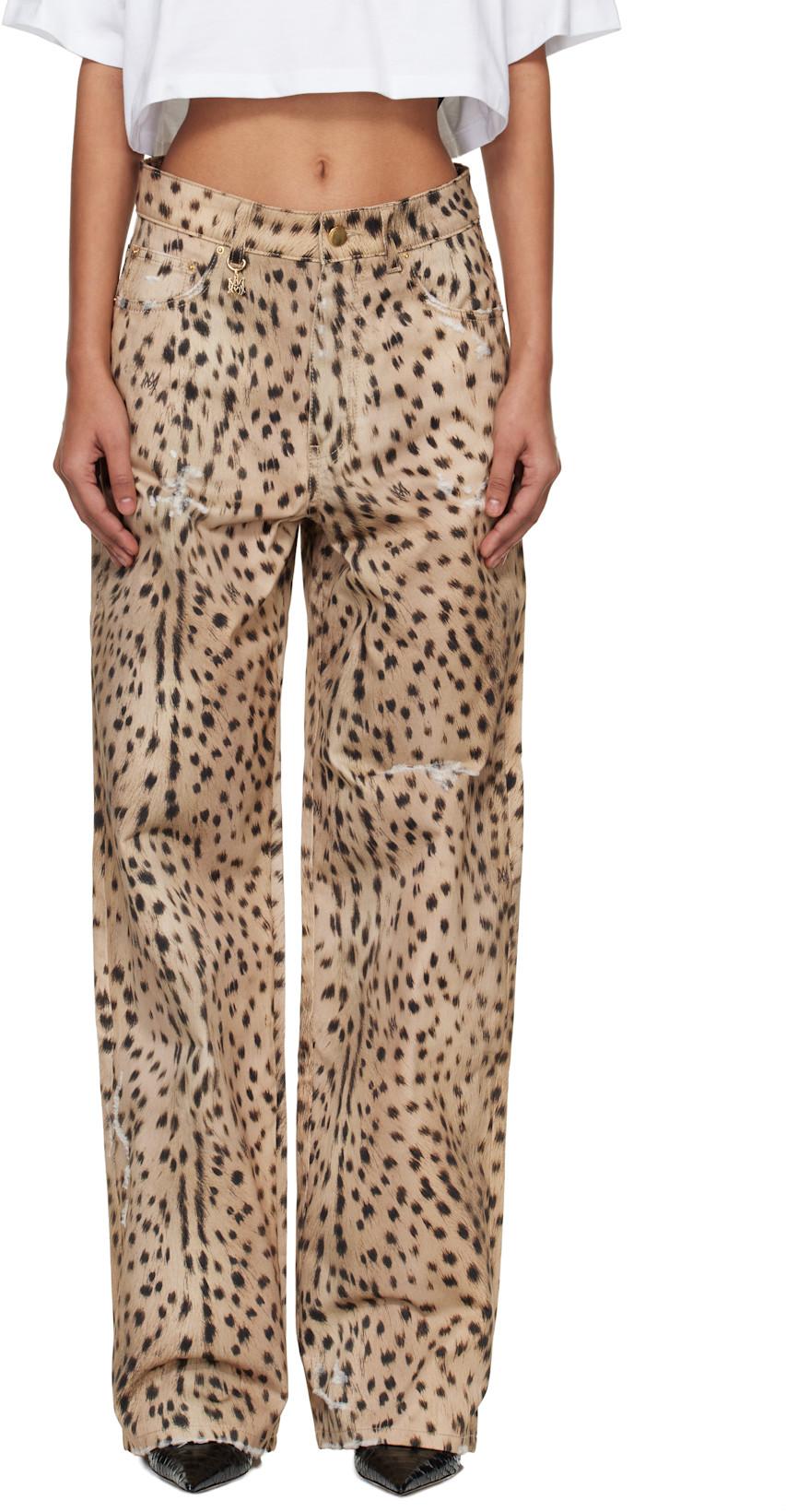 Beige Deer Carpenter Jeans by AMIRI