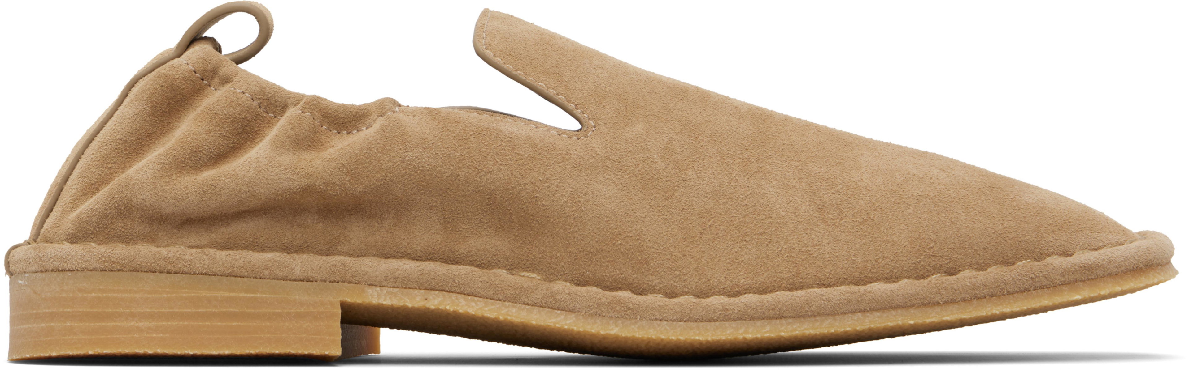 Beige Slip On Loafers by AMIRI
