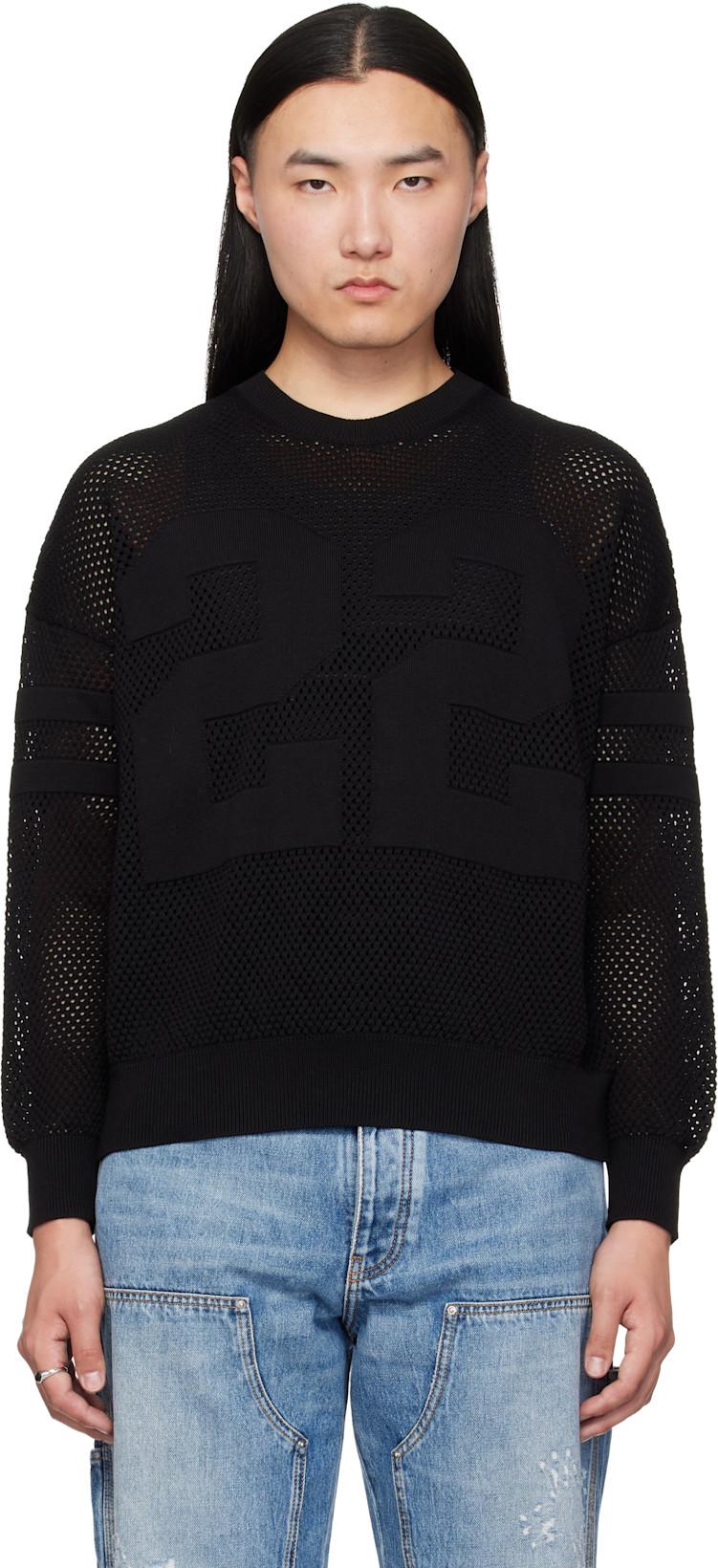 Black 'AMIRI 22' Crewneck Sweater by AMIRI