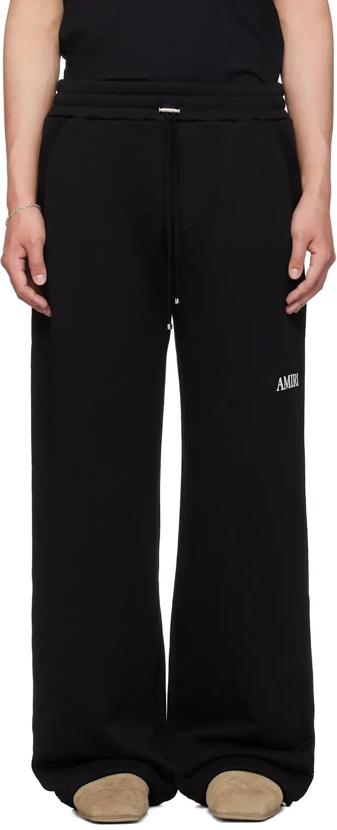 Black 'AMIRI' Core Logo Sweatpants by AMIRI
