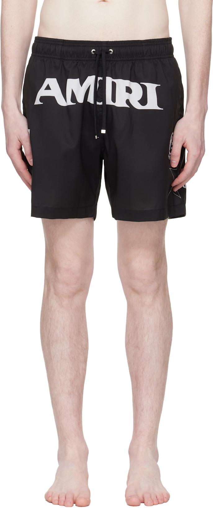 Black 'AMIRI Sport' Swim Shorts by AMIRI