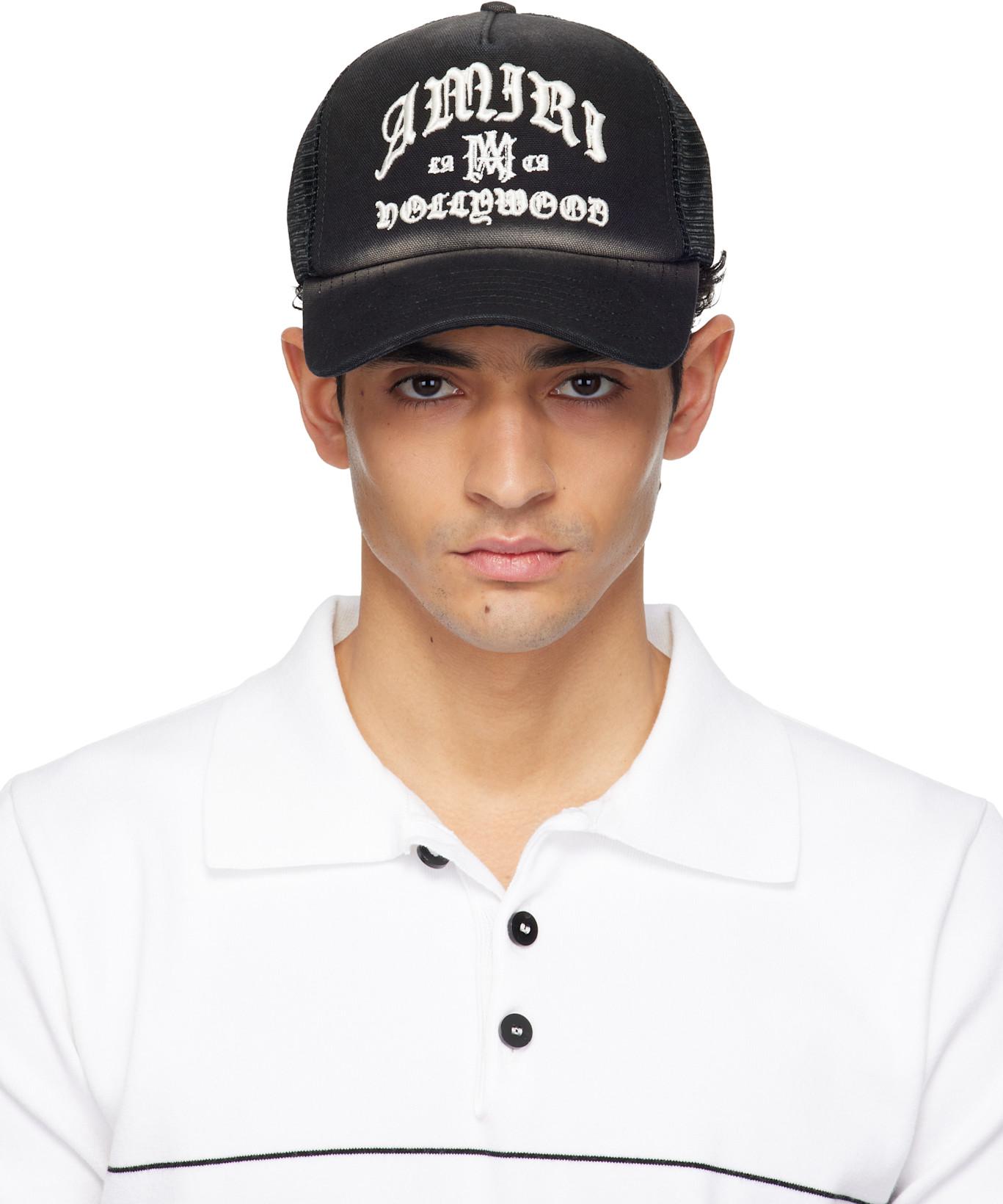 Black 'Amiri Hollywood' Trucker Cap by AMIRI