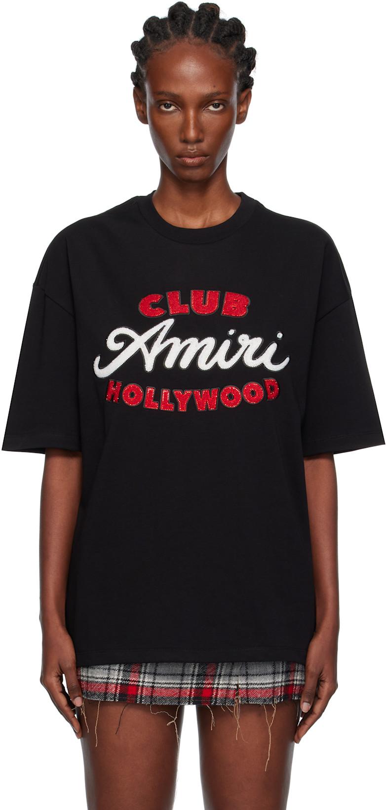 Black 'Club AMIRI' Oversized T-shirt by AMIRI