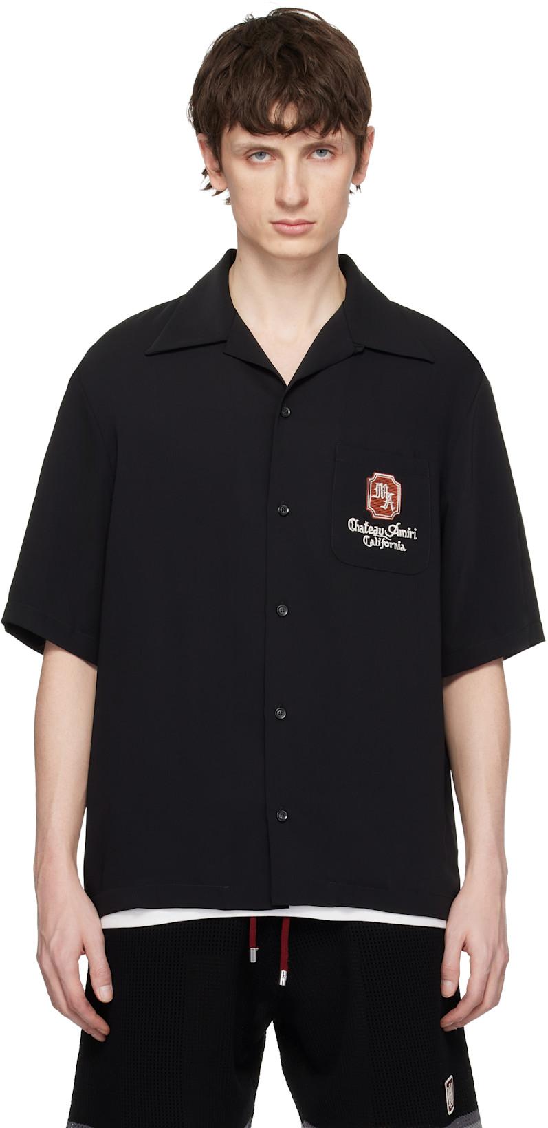 Black 'MA Chateau' Camp Shirt by AMIRI