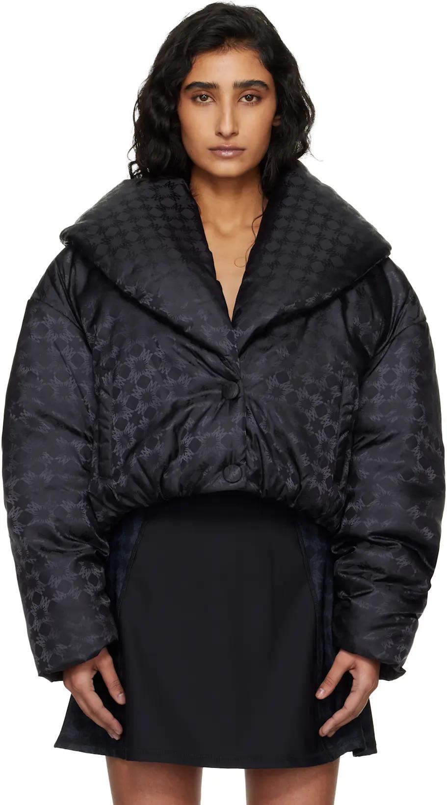 Black MA Quad Shawl Down Jacket by AMIRI