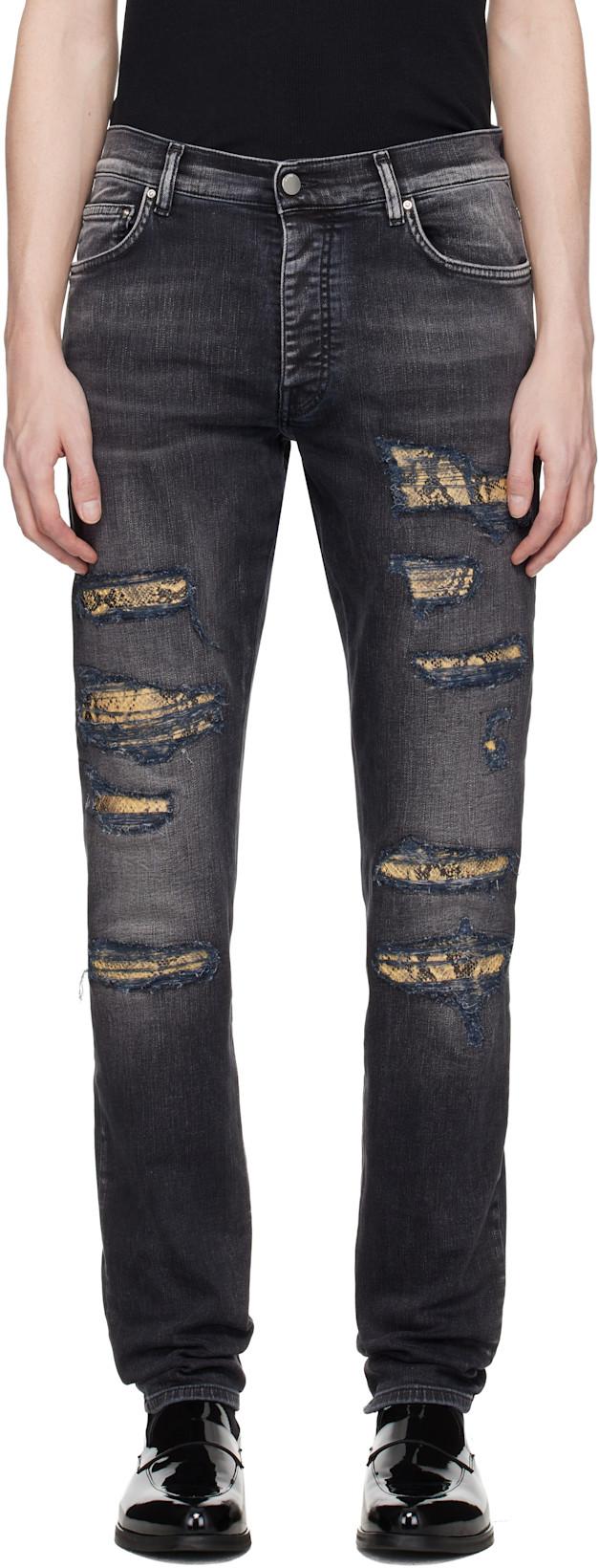 Black Snake Thrasher Skinny Jeans by AMIRI