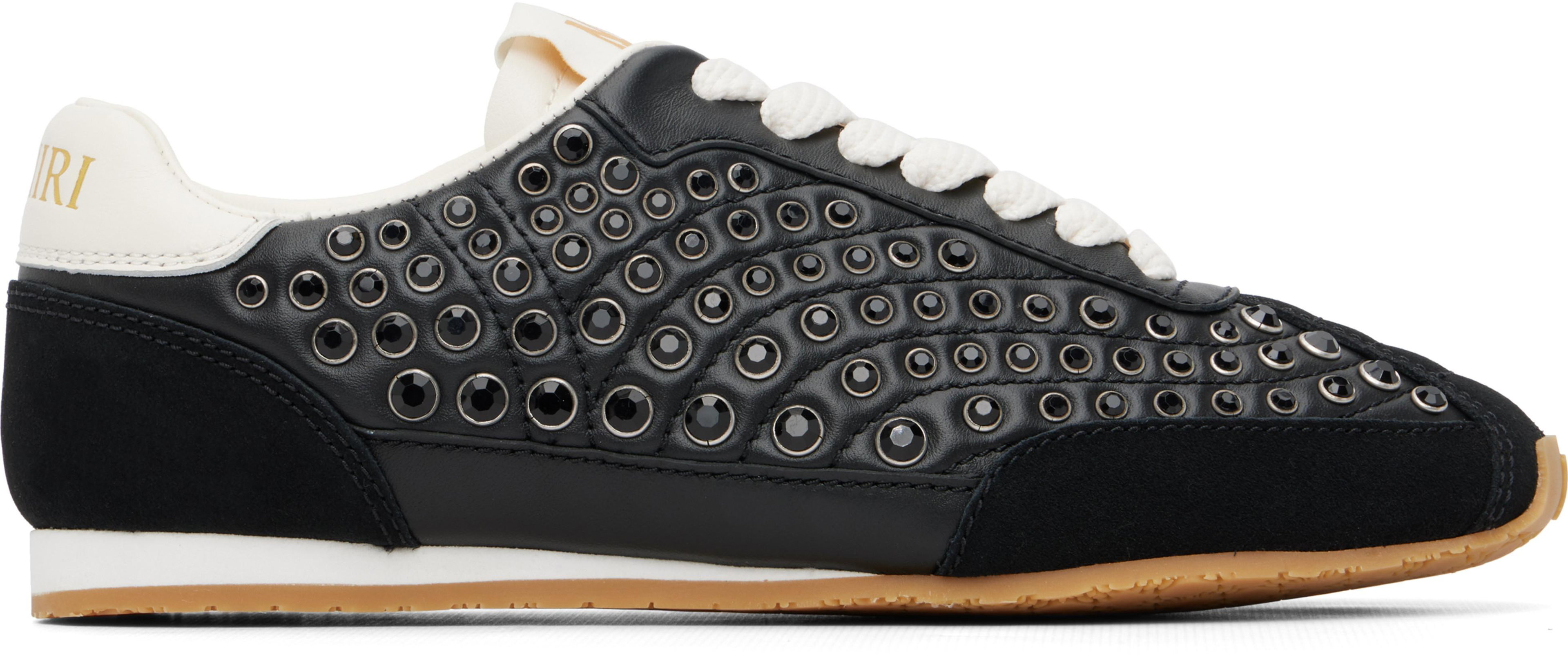 Black Stud Pacific Flat Sneakers by AMIRI
