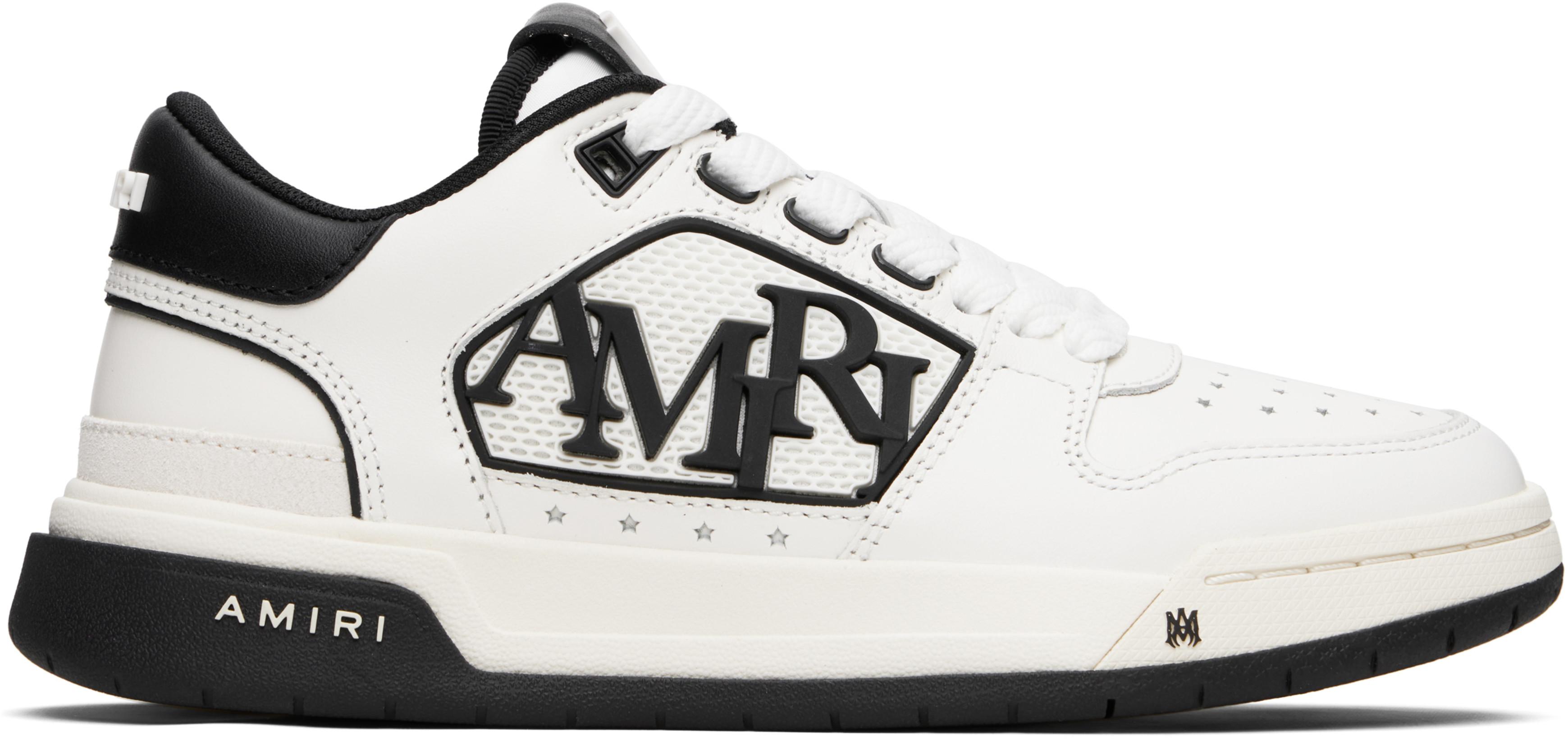 Black & White Classic Low Sneakers by AMIRI
