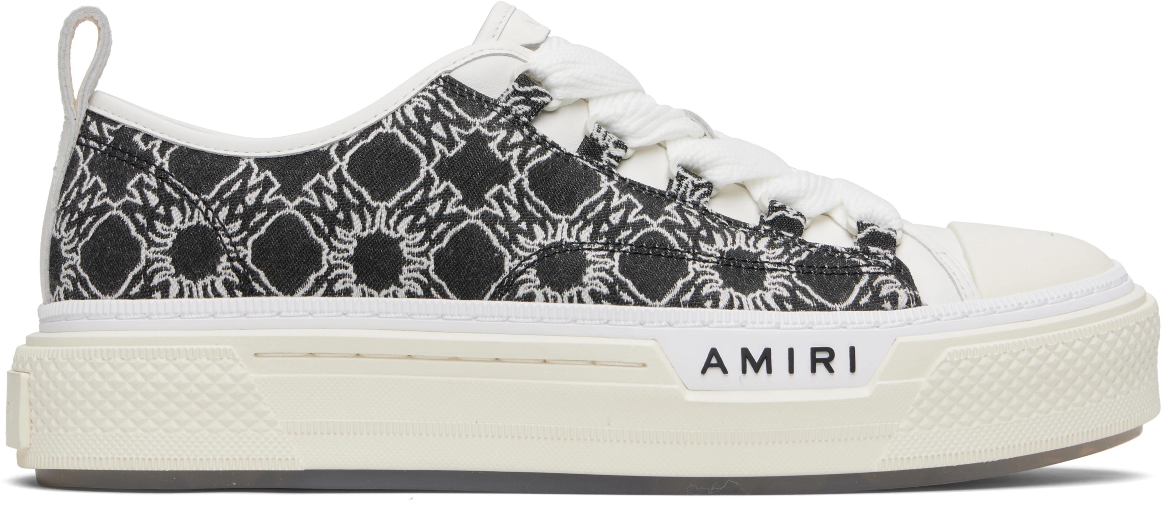 Black & White MA Quad Court Low Sneakers by AMIRI