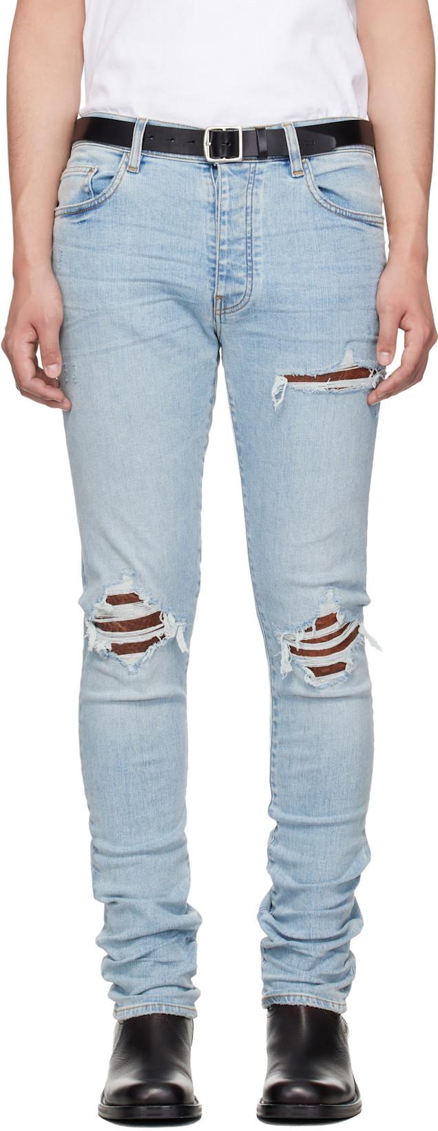 Blue Croc MX1 Jeans by AMIRI