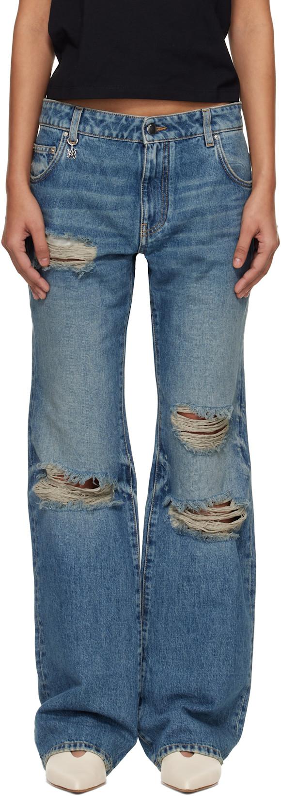 Blue Slash Jeans by AMIRI