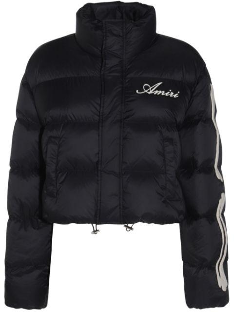 Bones cropped puffer jacket by AMIRI
